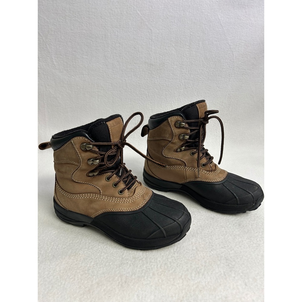 Outdoor Gorpcore L.L. Bean Womens 7 Brown Black Wildcat Snow Boots